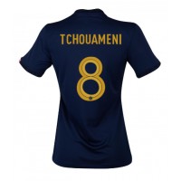 Billiga Frankrike Aurelien Tchouameni #8 Hemma fotbollskläder Dam VM 2022 Kortärmad